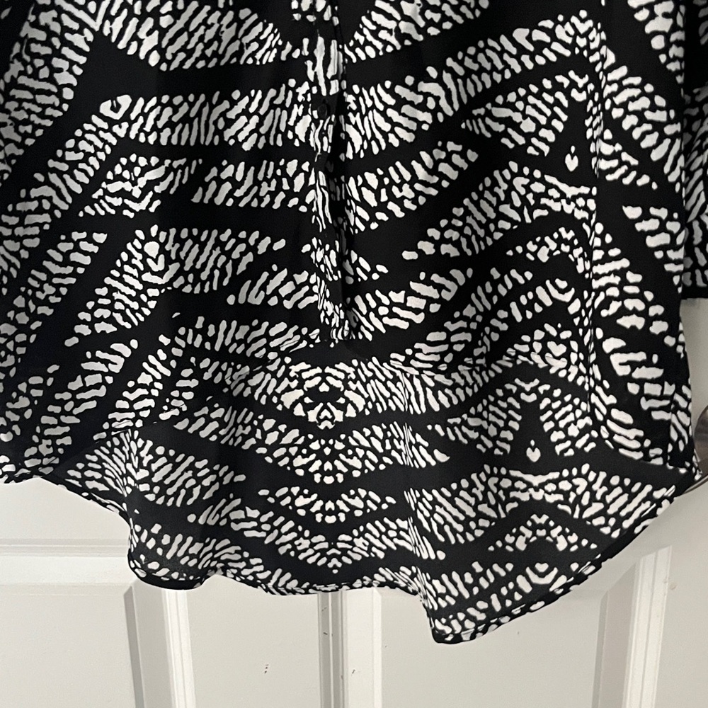 Three Eighty Two Oversized Button Down High Low 3… - image 3